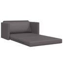 vidaXL Kanapéágy Szürke 124 x 71 x 78 cm Mübőr