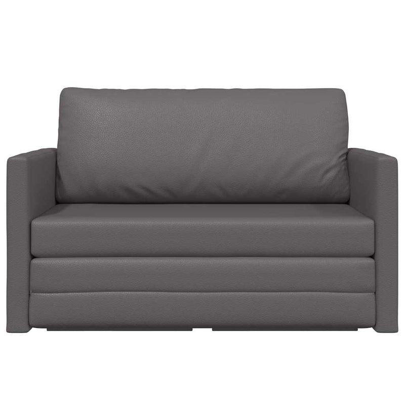 vidaXL Kanapéágy Szürke 124 x 71 x 78 cm Mübőr