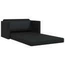 vidaXL Kanapéágy Fekete 124 x 71 x 78 cm Mübőr