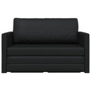 vidaXL Kanapéágy Fekete 124 x 71 x 78 cm Mübőr