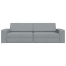 vidaXL Kanapéágy Világosszürke 245 x 78 x 77 cm Bársony