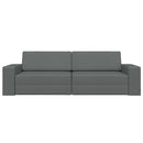 vidaXL Kanapéágy Sötétszürke 245 x 78 x 77 cm szövet