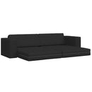 vidaXL Kanapéágy Fekete 245 x 78 x 77 cm szövet