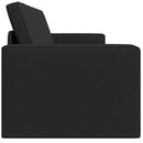 vidaXL Kanapéágy Fekete 245 x 78 x 77 cm Bársony