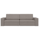 vidaXL Kanapéágy Tópszínű 245 x 78 x 77 cm Bársony