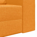 vidaXL Kanapéágy Sötét sárga 245 x 78 x 77 cm szövet