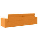 vidaXL Kanapéágy Sötét sárga 245 x 78 x 77 cm szövet