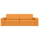 vidaXL Kanapéágy Sötét sárga 245 x 78 x 77 cm szövet