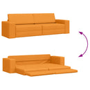 vidaXL Kanapéágy Sötét sárga 245 x 78 x 77 cm szövet