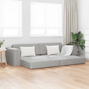 vidaXL Kanapéágy Felhőszürke 245 x 78 x 77 cm szövet