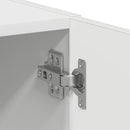 vidaXL fehér szerelt fa mosógépszekrény 64 x 24 x 190 cm