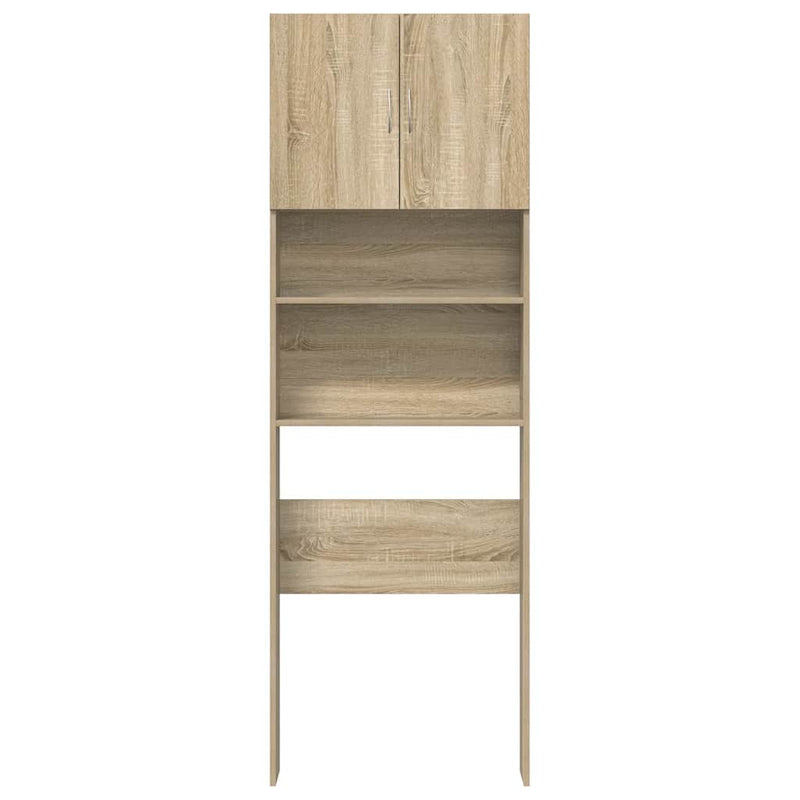 vidaXL sonoma tölgy színű szerelt fa mosógépszekrény 64 x 24 x 190 cm