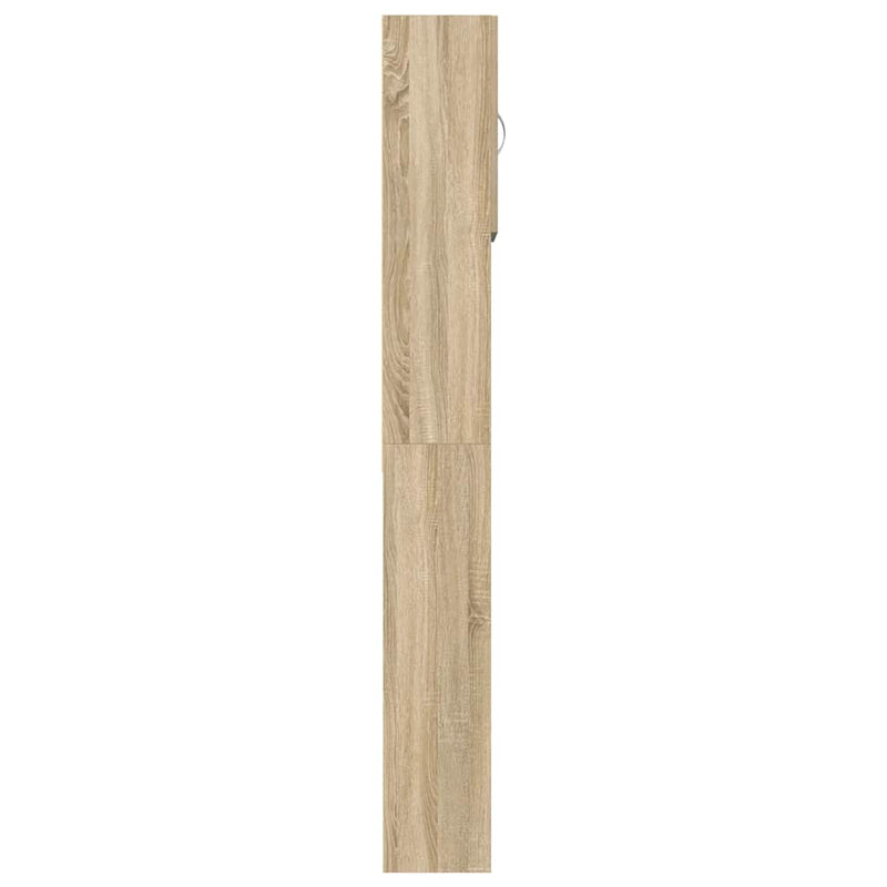 vidaXL sonoma tölgy színű szerelt fa mosógépszekrény 64 x 24 x 190 cm
