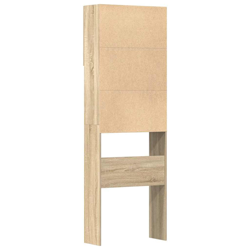 vidaXL sonoma tölgy színű szerelt fa mosógépszekrény 64 x 24 x 190 cm