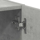 vidaXL betonszürke szerelt fa mosógépszekrény 64 x 24 x 190 cm