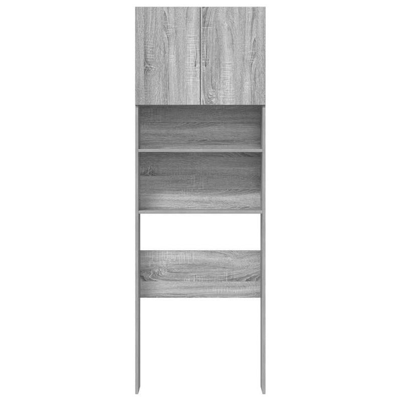 vidaXL szürke sonoma szerelt fa mosógépszekrény 64 x 24 x 190 cm