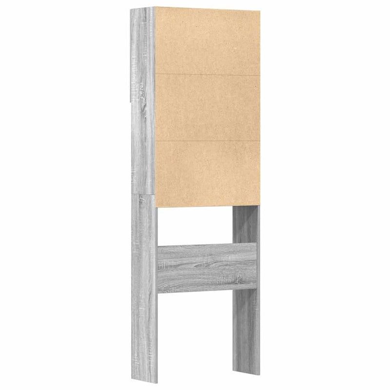 vidaXL szürke sonoma szerelt fa mosógépszekrény 64 x 24 x 190 cm