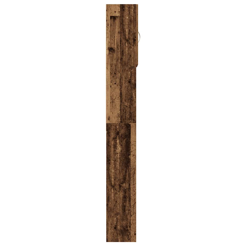 vidaXL antik fa szerelt fa mosógépszekrény 64 x 24 x 190 cm