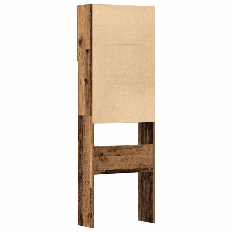 vidaXL antik fa szerelt fa mosógépszekrény 64 x 24 x 190 cm