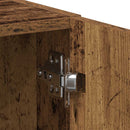 vidaXL antik fa szerelt fa mosógépszekrény 64 x 24 x 190 cm