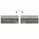 vidaXL betonszürke szerelt fa cipőpolc 102x30,5x45 cm