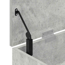 vidaXL betonszürke szerelt fa cipőpolc 102x30,5x45 cm