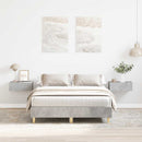 vidaXL betonszürke szerelt fa ágykeret matrac nélkül 120 x 200 cm