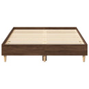 vidaXL barna tölgy színű szerelt fa ágykeret matrac nélkül 120x200 cm