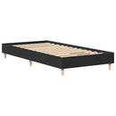 vidaXL fekete szerelt fa ágykeret matrac nélkül 90 x 200 cm