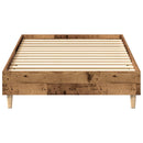 vidaXL antik fa szerelt fa ágykeret matrac nélkül 90x200 cm