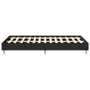 vidaXL fekete szerelt fa ágykeret matrac nélkül 140x190 cm