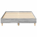 vidaXL sonoma tölgyszínű szerelt fa ágykeret matrac nélkül 140x190 cm