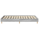 vidaXL sonoma tölgyszínű szerelt fa ágykeret matrac nélkül 140x190 cm