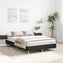 vidaXL fekete szerelt fa ágykeret matrac nélkül 135 x 190 cm