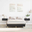 vidaXL fekete szerelt fa ágykeret matrac nélkül 135 x 190 cm