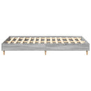 vidaXL sonoma tölgyszínű szerelt fa ágykeret matrac nélkül 135 x 190cm
