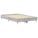 vidaXL sonoma tölgyszínű szerelt fa ágykeret matrac nélkül 135 x 190cm
