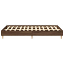 vidaXL barna tölgy színű szerelt fa ágykeret matrac nélkül 120x190 cm