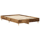 vidaXL antik fa szerelt fa ágykeret matrac nélkül 120x190 cm