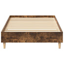 vidaXL füstös tölgy színű szerelt fa ágykeret matrac nélkül 90x190 cm