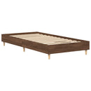 vidaXL barna tölgy színű szerelt fa ágykeret matrac nélkül 90x190 cm