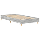 vidaXL sonoma tölgyszínű szerelt fa ágykeret matrac nélkül 75 x 190 cm