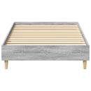 vidaXL sonoma tölgyszínű szerelt fa ágykeret matrac nélkül 75 x 190 cm