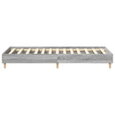 vidaXL sonoma tölgyszínű szerelt fa ágykeret matrac nélkül 75 x 190 cm