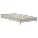 vidaXL sonoma tölgyszínű szerelt fa ágykeret matrac nélkül 75 x 190 cm