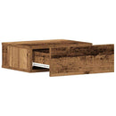 vidaXL 2 db antik fa szerelt fa lebegő éjjeliszekrények 40x32x15 cm