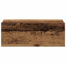 vidaXL 2 db antik fa szerelt fa lebegő éjjeliszekrények 40x32x15 cm