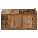 vidaXL 2 db antik fa szerelt fa lebegő éjjeliszekrények 40x32x15 cm