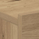 vidaXL kézműves tölgy szerelt fa fali éjjeliszekrény 40x32x15 cm