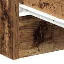 vidaXL antik fa szerelt fa éjjeliszekrény 38x35x55 cm